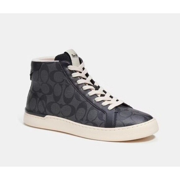 ?NEW-Coach Clip High Top Men’s Sneaker Charcoal/ Black G5385 Size 8D /9.5 WMN main image 10